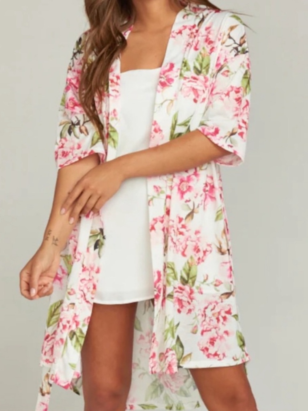 Show Me Your Mumu Brie Kimono Robe in Garden of Blooms